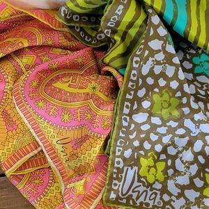 Set of 2 Vena vintage scarves